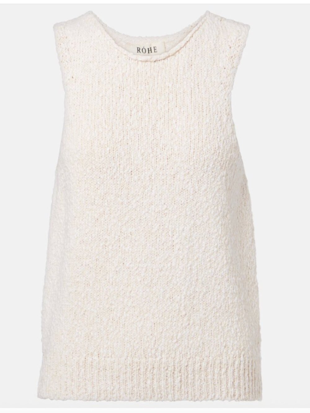 Róhe Ivory Knit Tank Size M (NWT, Originally $365)